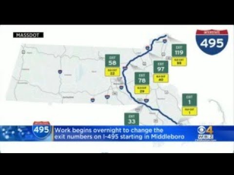 Exit Renumbering Project Moves To Interstate 495