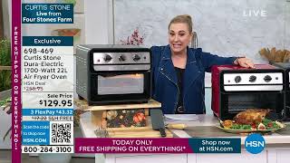 Download the video "Curtis Stone DuraElectric 1700Watt 22L Air Fryer Oven w/..."