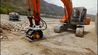 MONDE Construction excavator vibrating tamping compact rammer, vibrating plate compactor