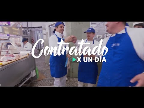 Roberto Funes Ugarte #HiredForOneDay as a butcher