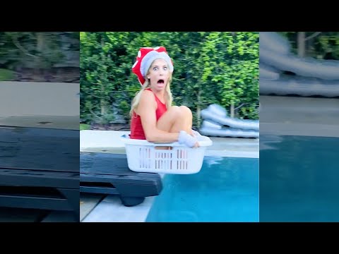 Mario Kart In Real Life but on a Treadmill over the Pool