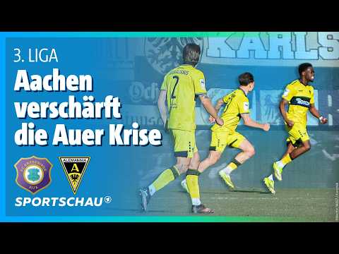 Erzgebirge Aue vs. Alemannia Aachen Highlights, 3rd League, Matchday 28 | Sportschau Football
