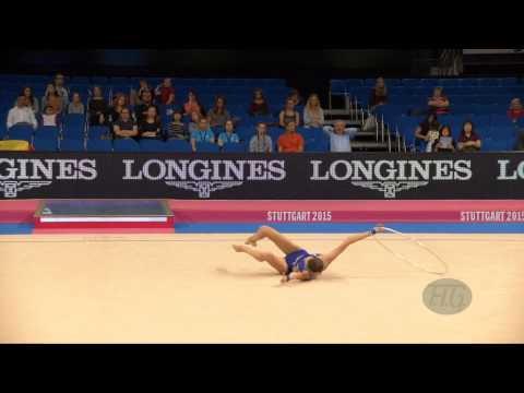 Xenia KILIANOVA (SVK) 2015 Rhythmic Worlds Stuttgart - Qualifications Hoop