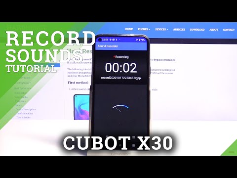 How to Record Sounds on CUBOT X30 – Enable Voice Recorder