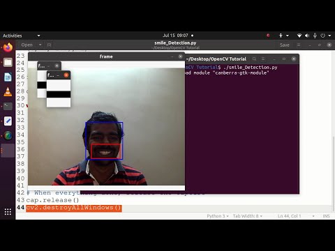16. Face and Smile Detection with OpenCV