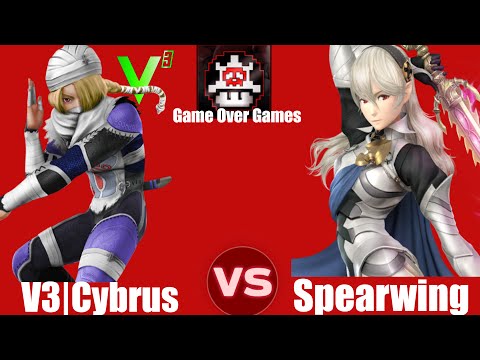 Game Over Games V3|Cybrus (Sheik) VS Spearwing (Corrin) SSB4 Singles