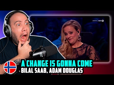 🇳🇴 Bilal Saab, Adam Douglas - A Change Is Gonna Come | Stjernekamp | TEACHER PAUL REACTS