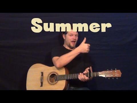 Summer (Calvin Harris) Easy Guitar Lesson How to Play Tutorial