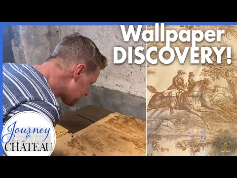 HIDDEN toile de Jouy wallpaper DISCOVERED, and making Bellini Jam - Journey to the Château, Ep. 127