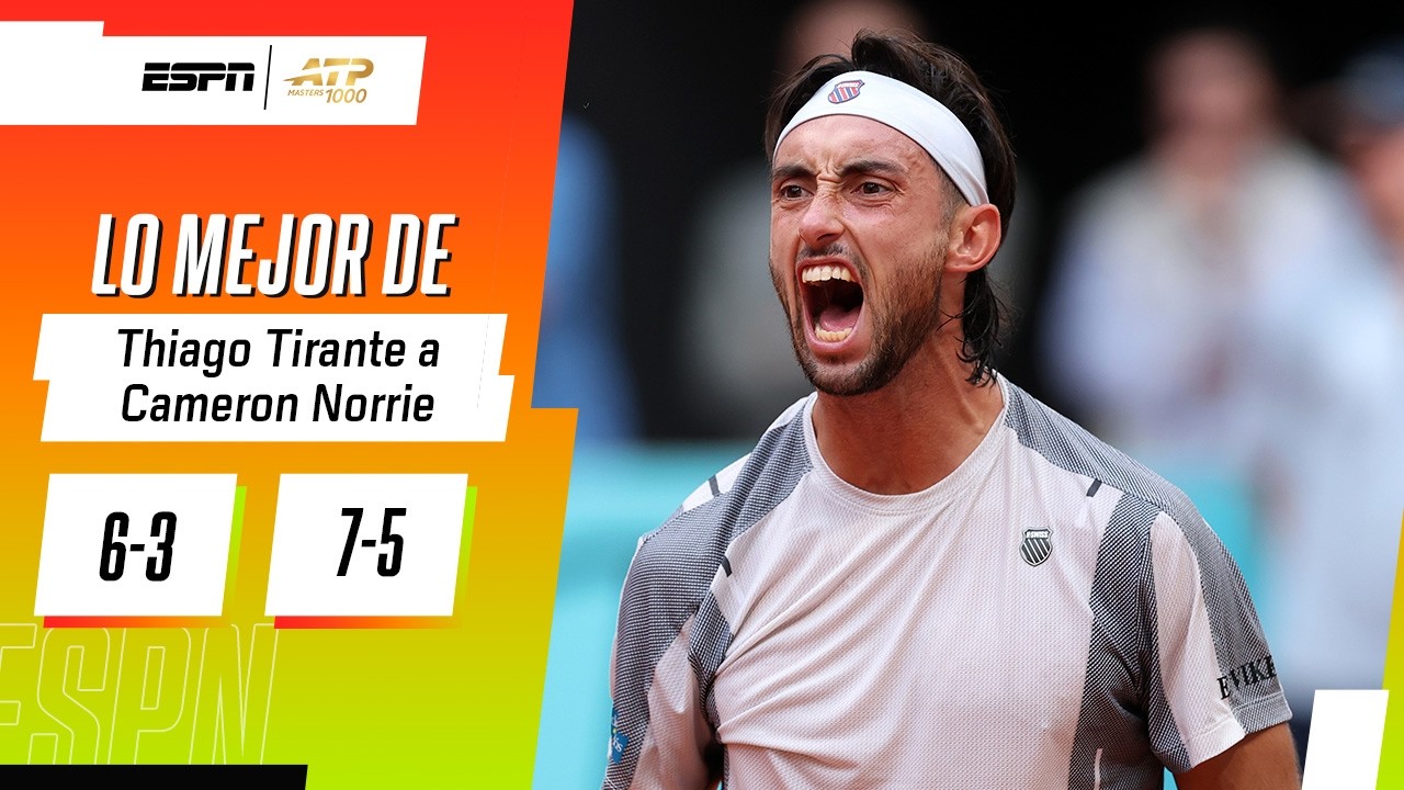 BUENA, THIAGO: ENORME VICTORIA DE TIRANTE CONTRA EL DURO NORRIE EN EL M1000 DE ROMA | RESUMEN