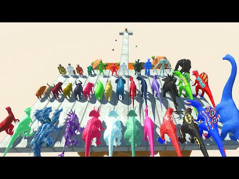 Colors Animals Race Obstacle Small Land Mines #8 - Animal Revolt Battle Simulator