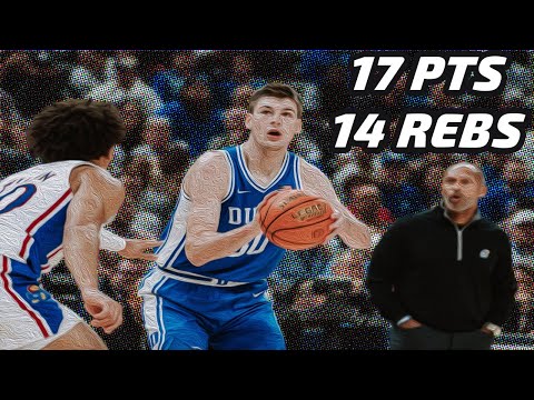 Kyle Filipowski vs Kansas 11.15.22 | 17 pts (6-18 FG, 1-6 3pt, 4-4 FT), 14 Reb, 1 Ast, 1 Stl, 3 TO