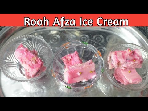 Home Made Roohafza Ice Cream Recipe | Ice Cream Recipe | Manisha Recipes