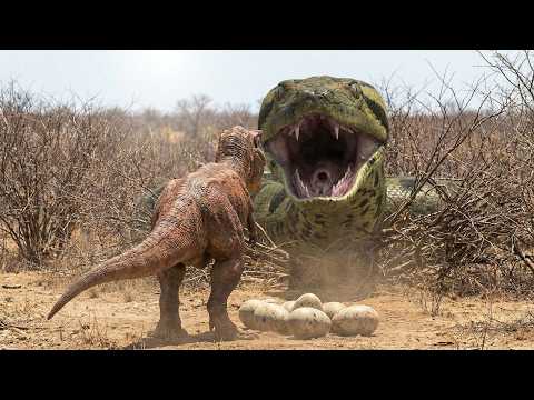 T-Rex vs Titanoboa – The Fierceest Battle in Dinosaur History Part 4.