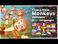 Five Little Monkeys All Languages Multilanguage Kids Song Hey Kids Worldwide