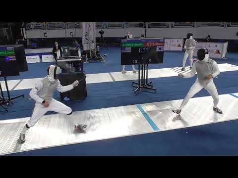 2021 226 Junior T16 02 M F Individual Cairo EGY WCH BLUE COLON LOPEZ PUR vs MARTYNOVICH RUS