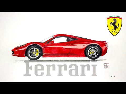 Как нарисовать феррари видео Как нарисовать феррари видео