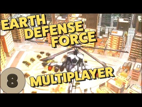 Earth Defense Force 4.1 - Part 8 - Multiplayer Co-op Gameplay with Kailvin