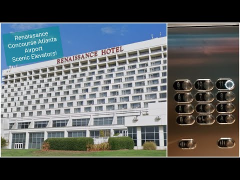 Schindler 6400NA Glass Traction Elevators at Renaissance Hotel Atlanta Airport North, Atlanta, GA