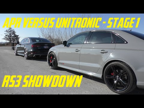 APR VERSUS UNITRONIC - STAGE 1 - AUDI RS3 COMPARISON