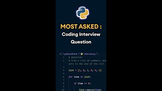 Most Asked Coding Interview Question (Don't Skip !!😮) #shorts