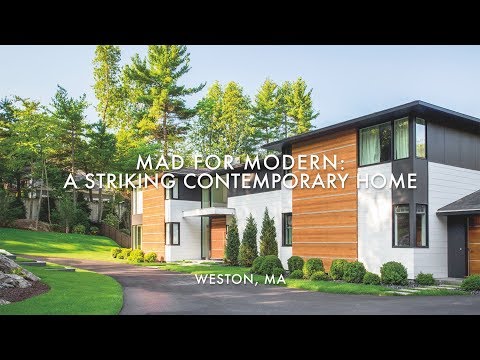 A Striking Contemporary Home in Weston, MA