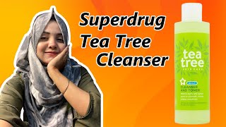 Superdrug Tea Tree Cleanser Toner 200ml | Best Cleanser For Skin