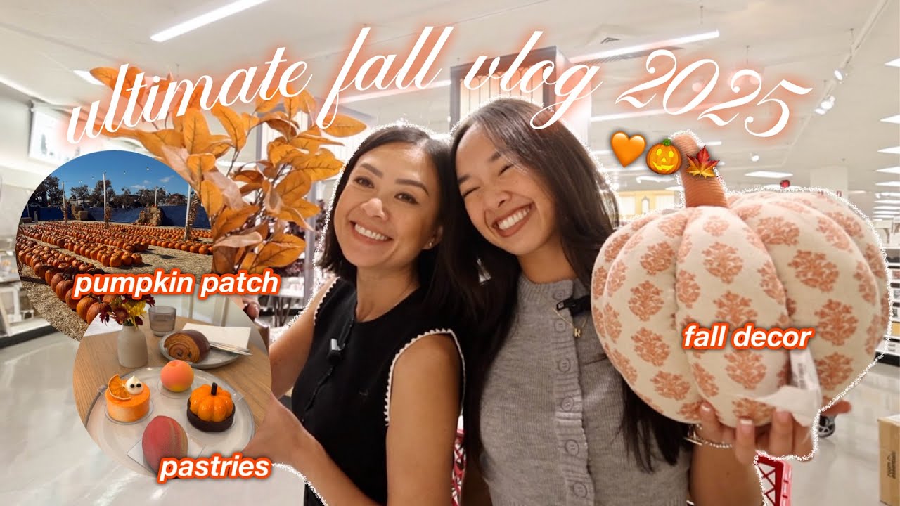 ultimate fall vlog 🎃ྀིྀིྀིྀིྀི eating pastries, buying decor, & pumpkin patch!