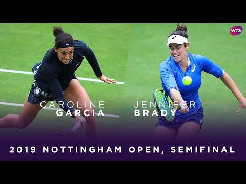 Caroline Garcia vs. Jennifer Brady | 2019 Nottingham Open Semifinal | WTA Highlights