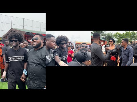 Empress Gifty’s arrival at Kuami Eugene’s dad funeral in Oda