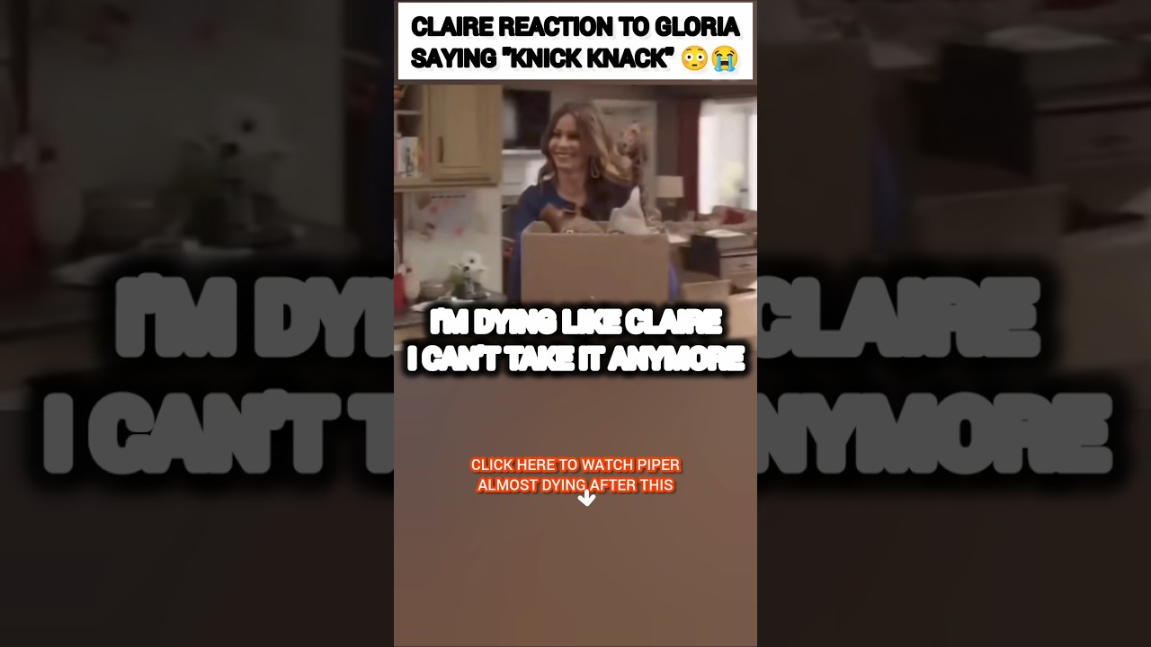 Claire reaction to Gloria Delgado saying 