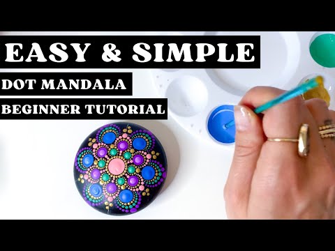 Easy Beginner | Step-By-Step | Dot Mandala Tutorial For Beginners