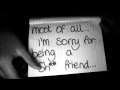 My 'sorry' video to my best friend, Daisy 