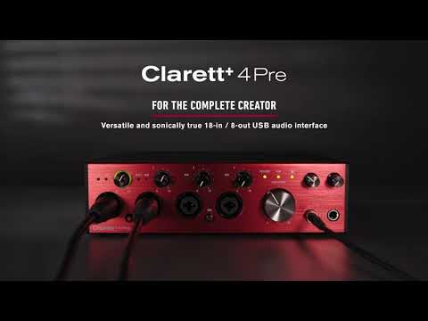 Focusrite Clarett+ 4Pre 18-In and 8-Out Audio Interface