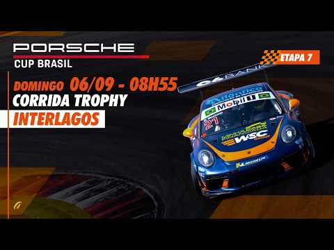 PORSCHE CUP BRASIL AO VIVO - CORRIDA TROPHY - INTERLAGOS - Domingo (06/09) -
