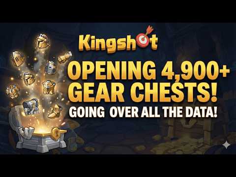 OPENING 4,900+ Lucky Hero Gear Chests 👀⚔️Can We Get Lucky? #kingshotgames #mobilegaming #gaming