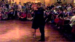 Javier Rodríguez y Andrea Missé, clases y exhibición en "Mina Milonga", Salón Canning