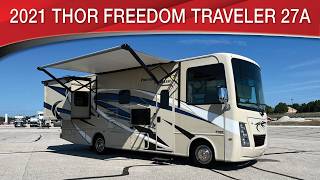 A preview image of the linked video showcasing 2021 Thor Freedom Traveler 27A