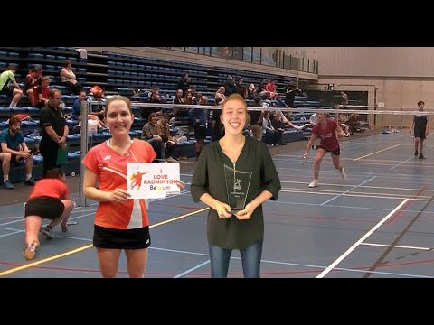 Final women's singles A : Lisa Demeyere vs Présence Beelen. Ros Beiaard cup  Dendermonde 29/10/2022.