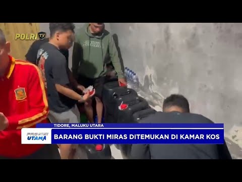 POLDA MALUKU UTARA BERHASIL GAGALKAN PEREDARAN MIRAS ILEGAL