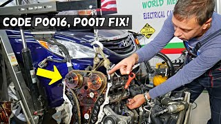 HYUNDAI SONATA CODE P0016 P0017 CHECK ENGINE LIGHT FIX