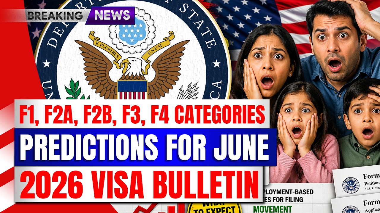 June 2026 Visa Bulletin Predictions: F1, F2A, F2B, F3, F4 | Family-based Green Card Categories | DOS