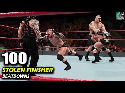 WWE 2K18 Top 100 Stolen Finisher Beatdowns!!! WWE 2K19 Countdown