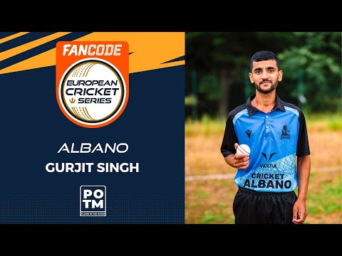 POTM: G.Singh - ALB vs CNU | Highlights | FanCode ECS Milan, 2022 Day 2 | ECS22.343