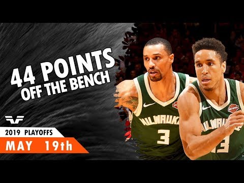 George Hill and Malcolm Brogdon 44 Pts Off The Bench - ECF Game 3 - 2019 NBA Playoffs