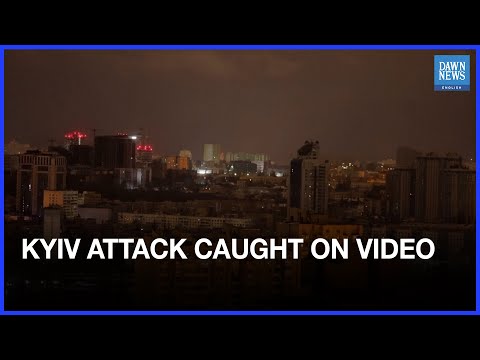 Video Shows Drones, Gunfire During Russian Attack on Kyiv | Dawn News English