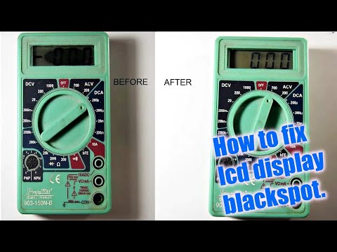 How to fix Lcd display blackspot