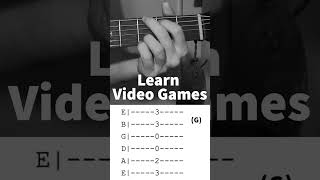 Learn Video Games by Lana Del Rey #shorts #guitarlesson #lanadelrey #guitartutorial #guitar #song