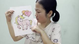 Hand-colored by me! Instructions for coloring a horse in the age of love