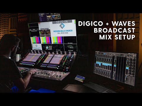 Church Live Stream Mix Studio featuring DiGiCo and Waves
